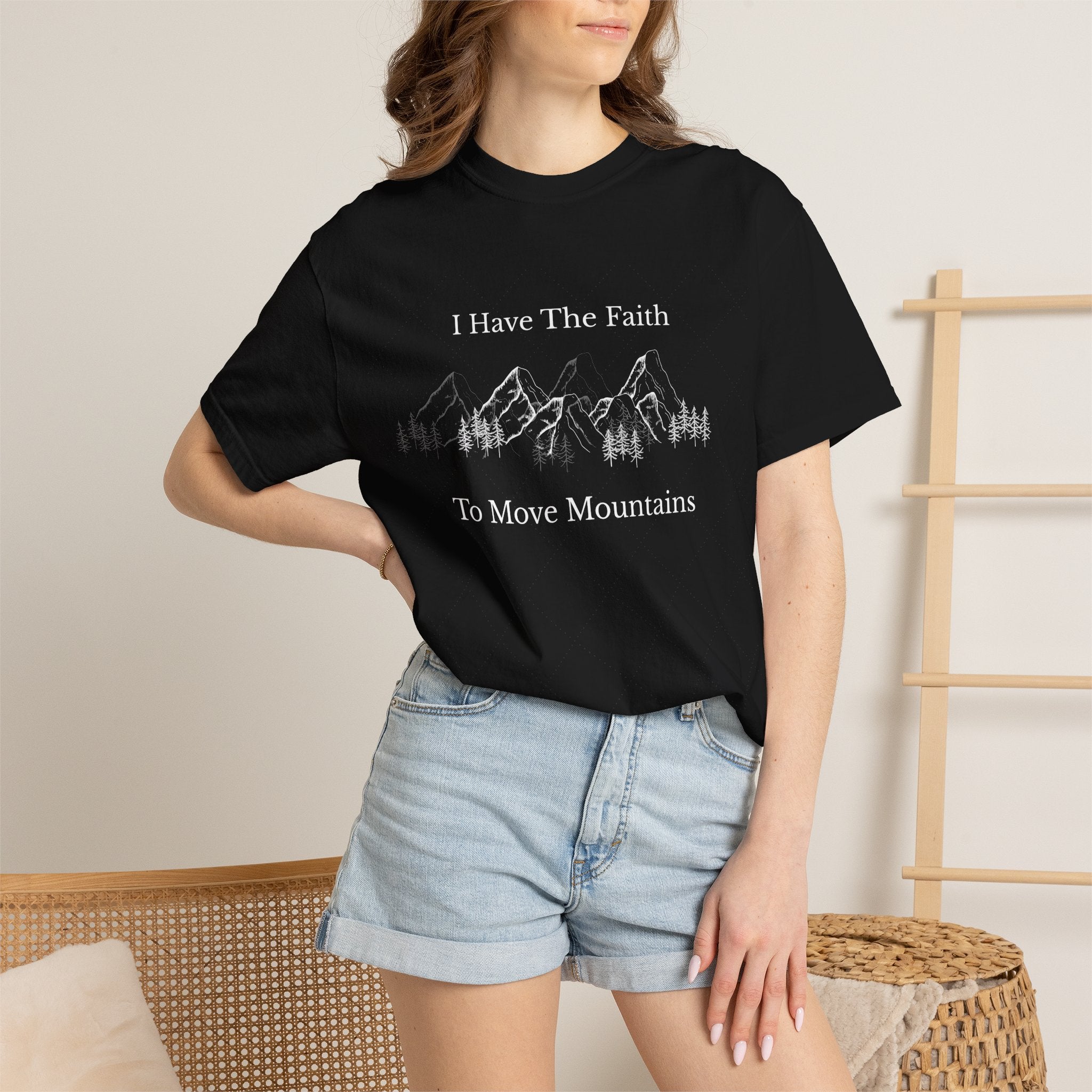 Faith To Move Mountains T-Shirt — Inspirational Christian Tee