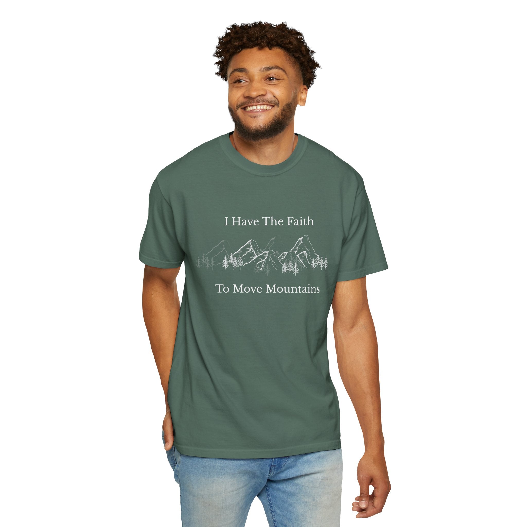 Faith To Move Mountains T-Shirt — Inspirational Christian Tee