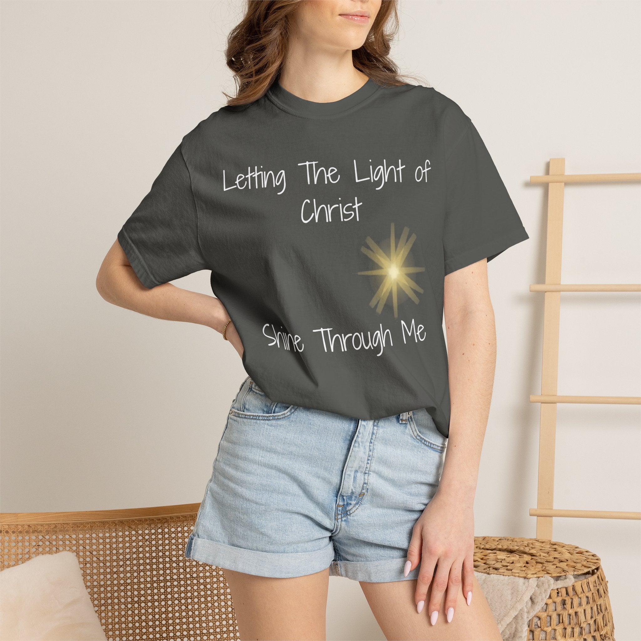 Let Christ's Light Shine Christian T-Shirt — Faith-Inspired Spiritual Tee