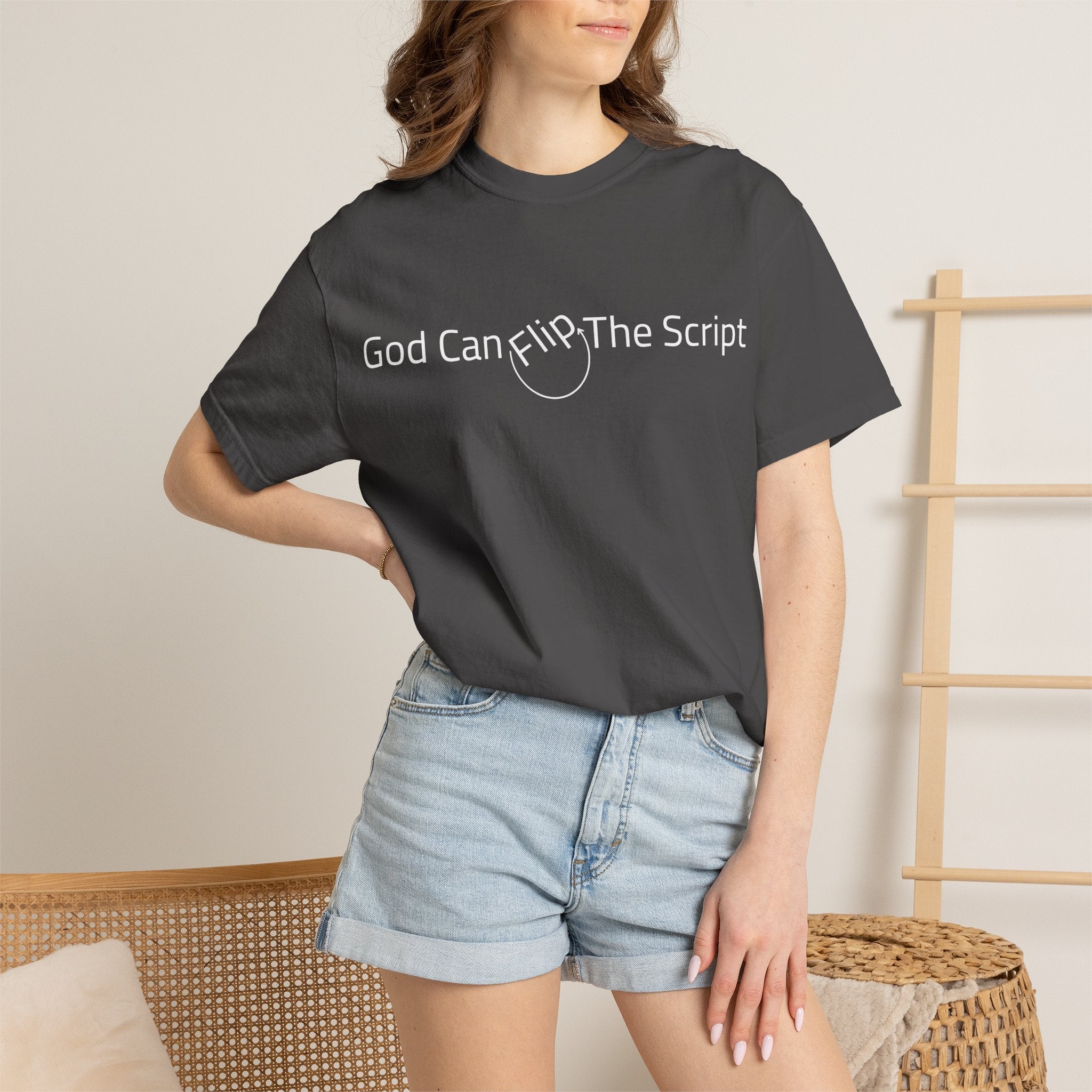 God Can Flip The Script T-Shirt — Inspirational Spiritual Tee