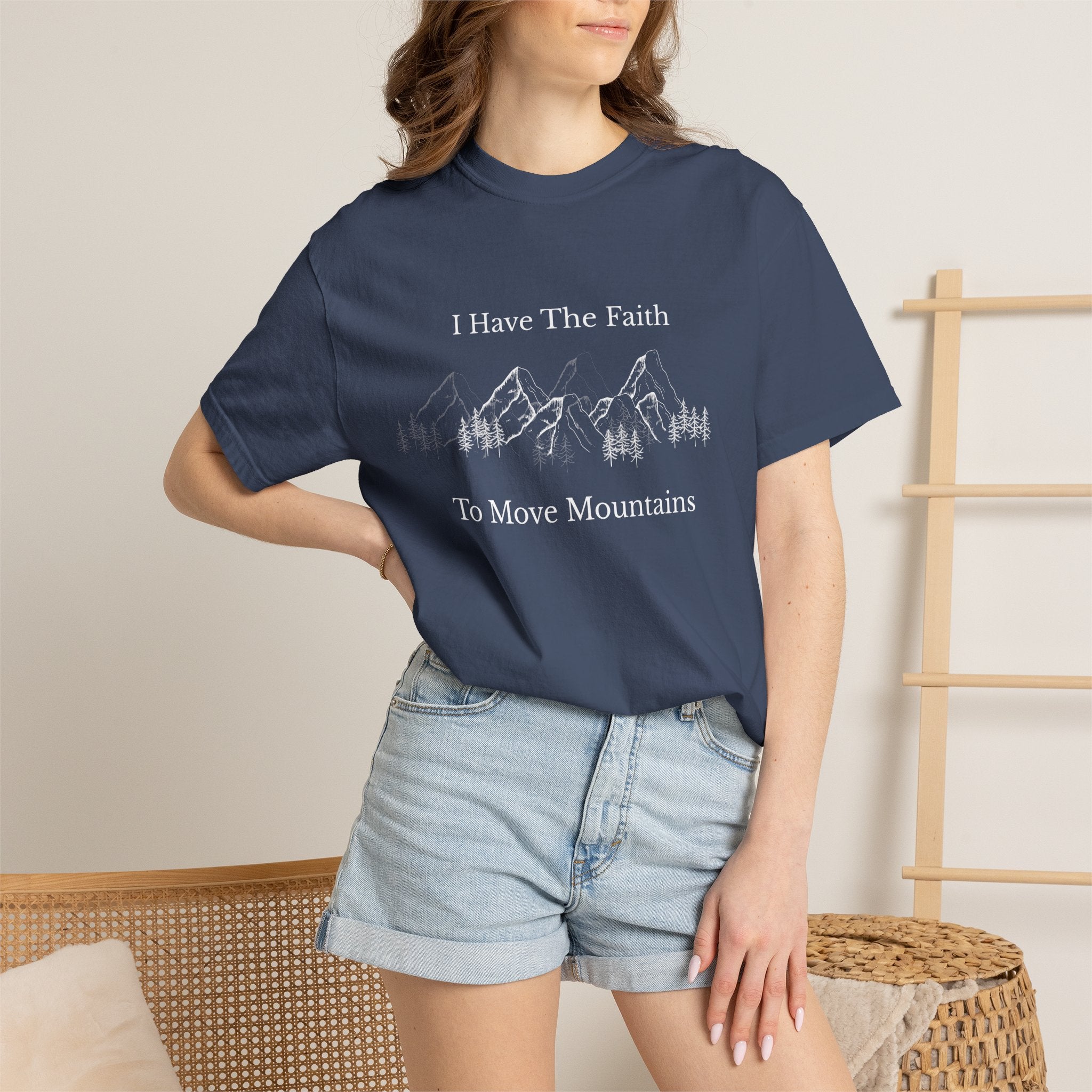 Faith To Move Mountains T-Shirt — Inspirational Christian Tee