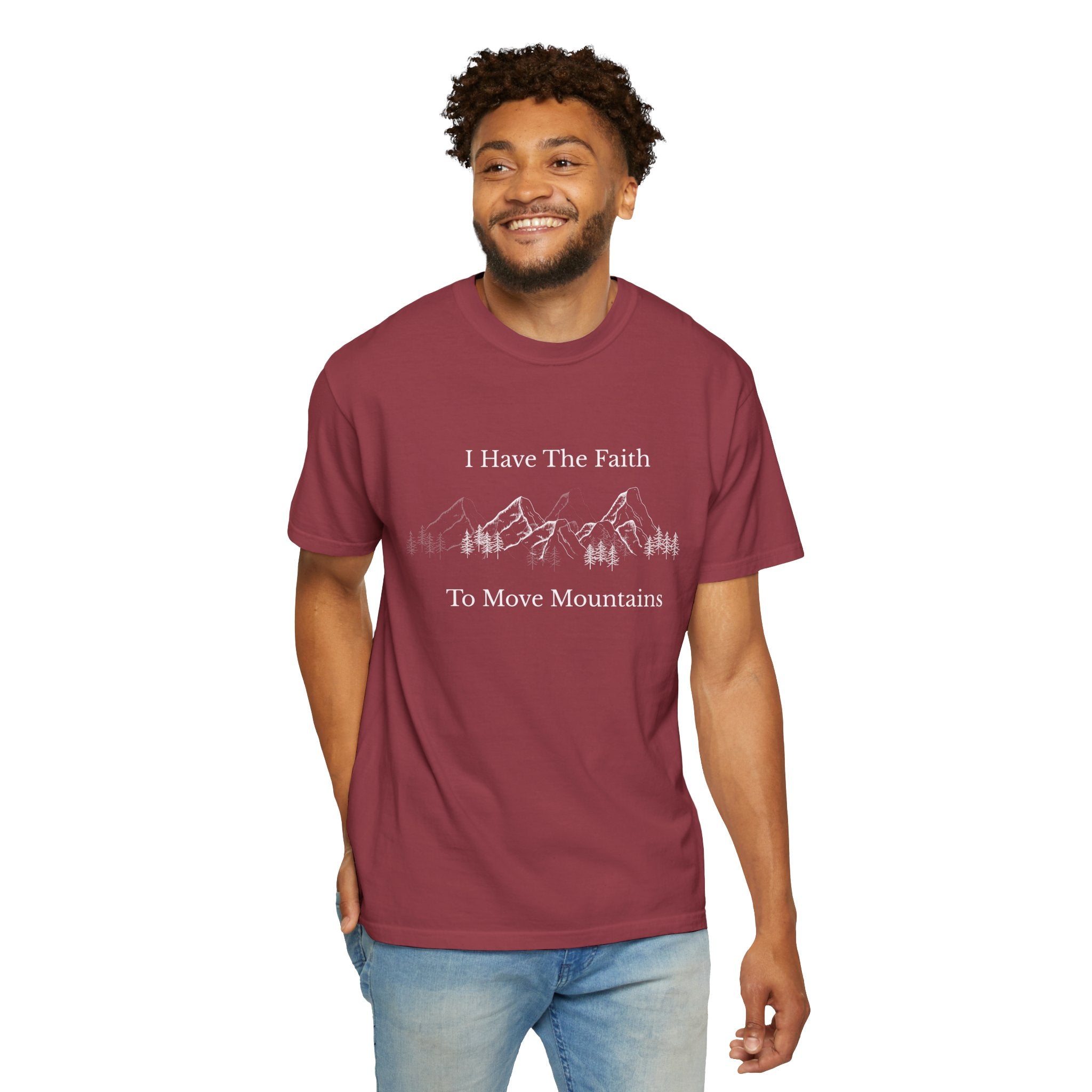 Faith To Move Mountains T-Shirt — Inspirational Christian Tee