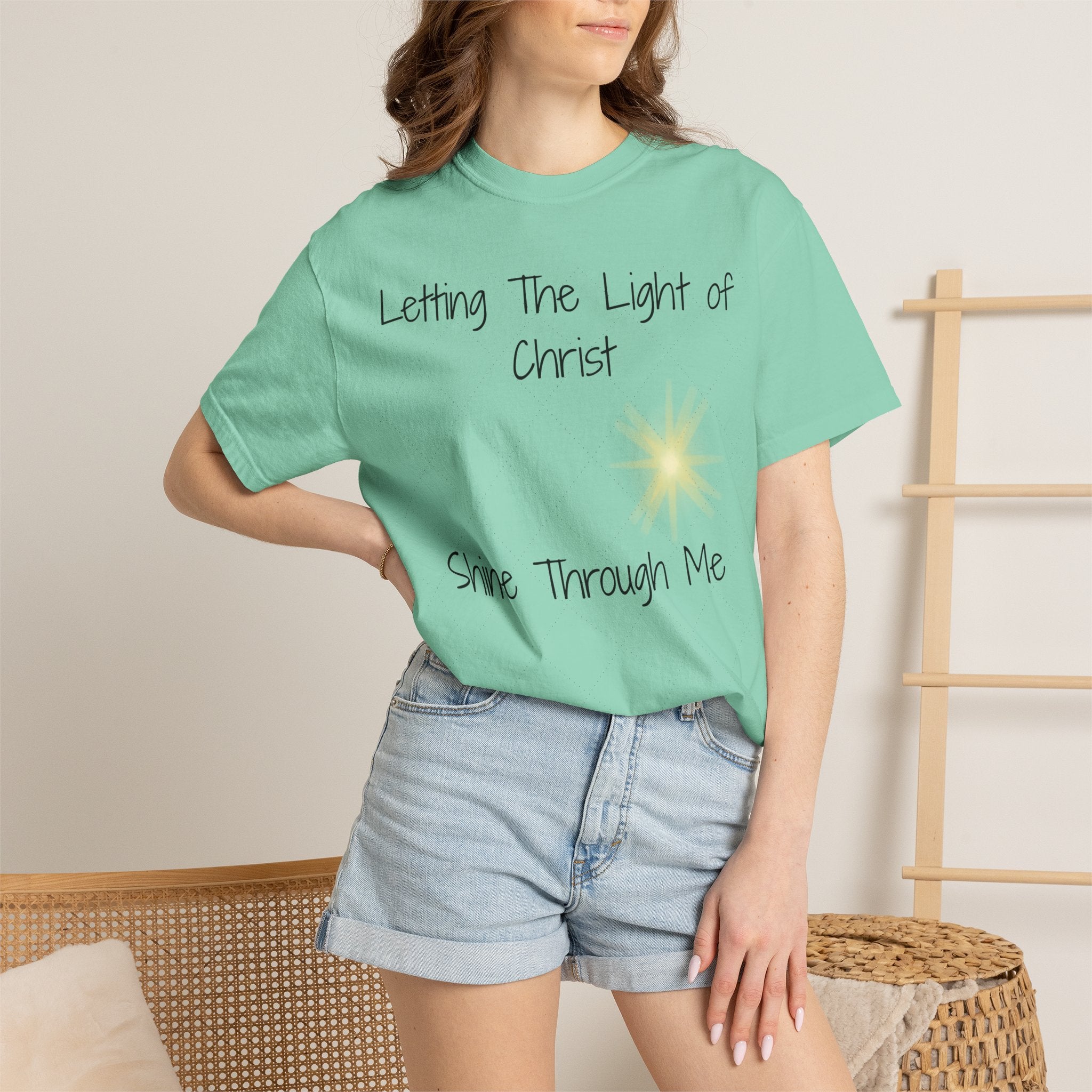 Let Christ's Light Shine Christian T-Shirt — Faith-Inspired Spiritual Tee