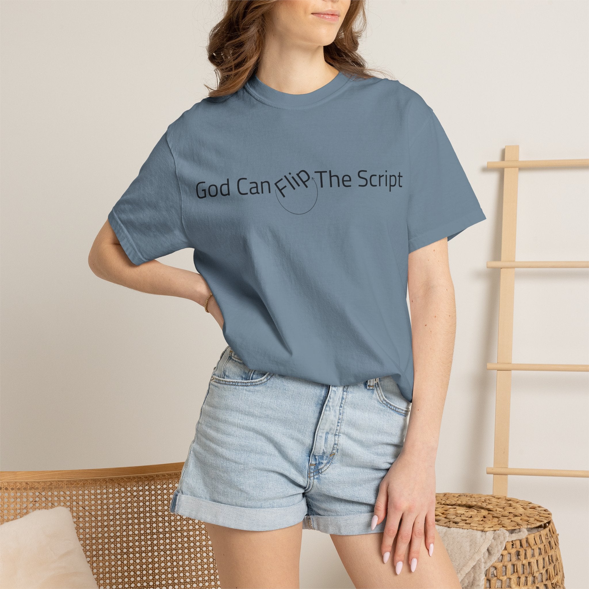 God Can Flip The Script T-Shirt — Inspirational Spiritual Tee