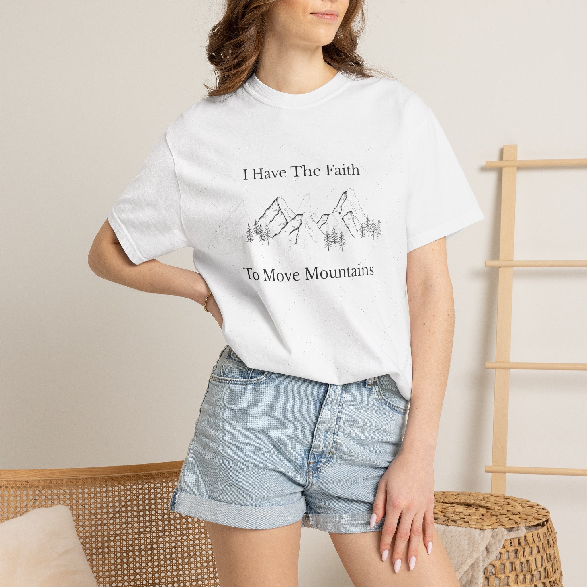 Faith To Move Mountains T-Shirt — Inspirational Christian Tee