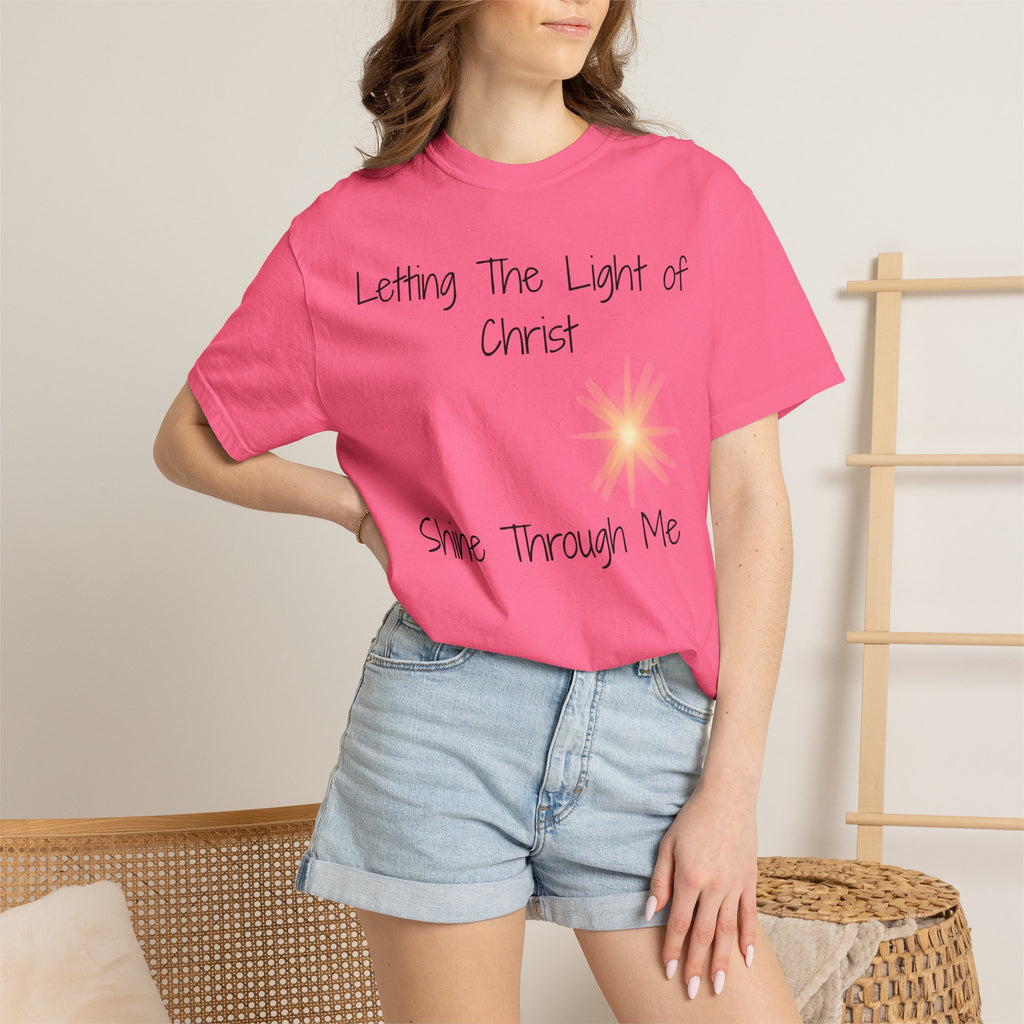 Let Christ's Light Shine Christian T-Shirt — Faith-Inspired Spiritual Tee