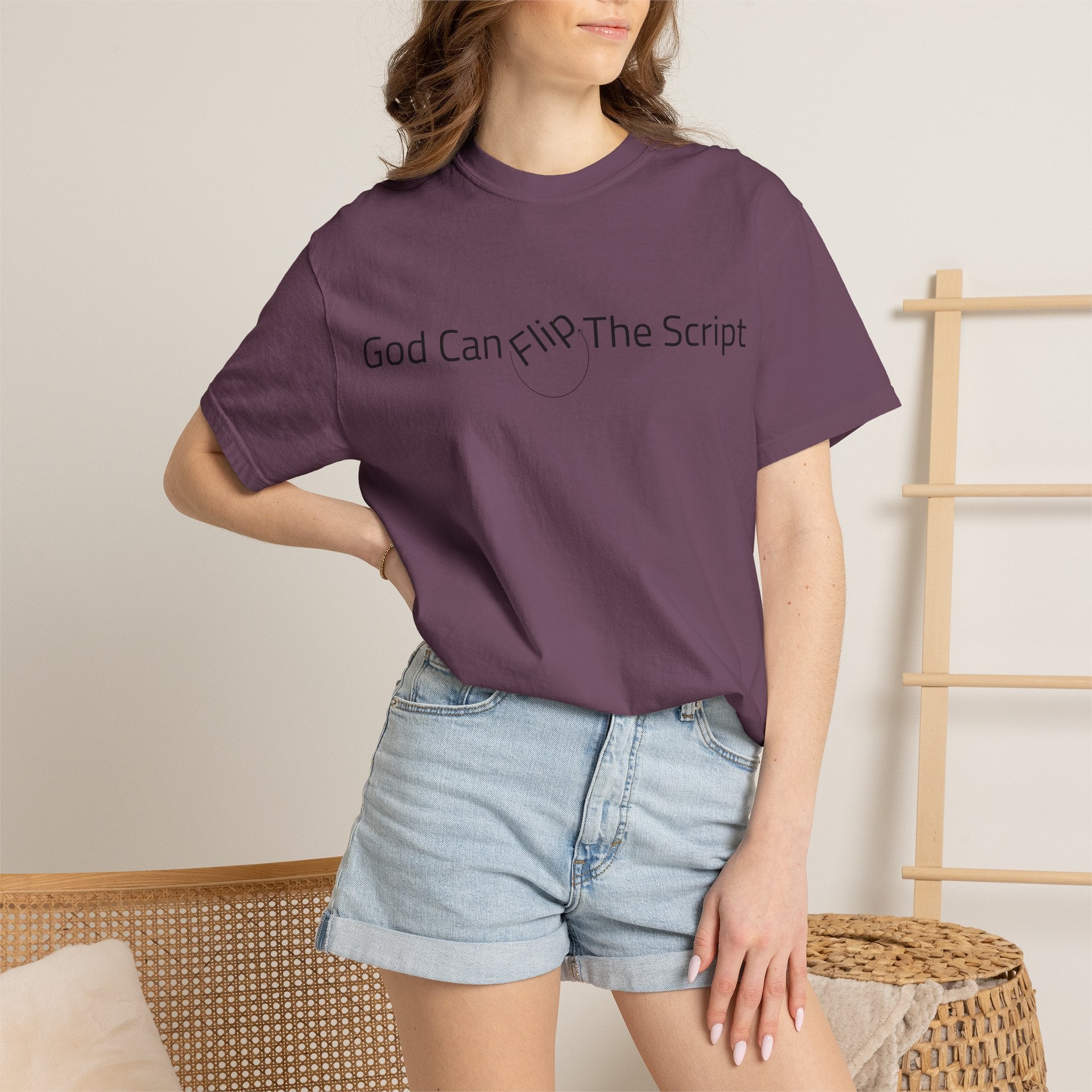 God Can Flip The Script T-Shirt — Inspirational Spiritual Tee