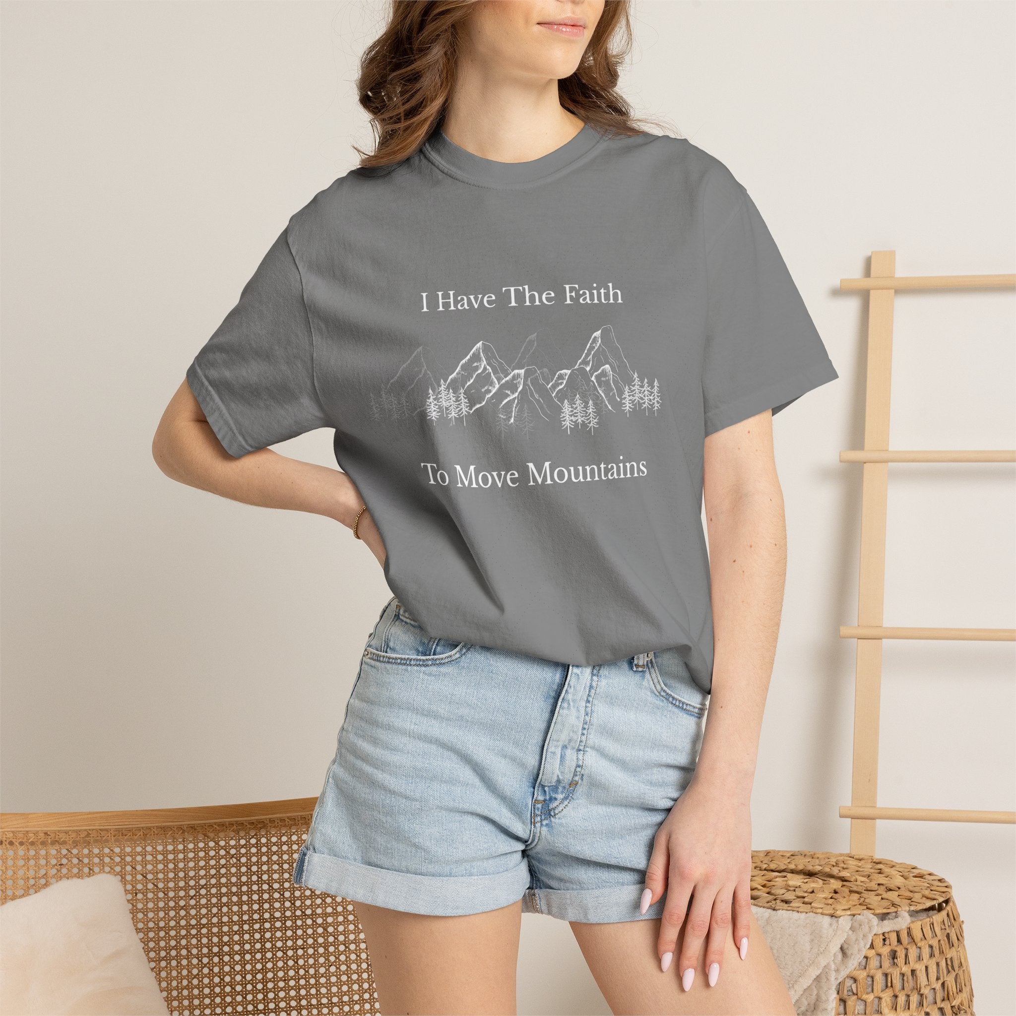 Faith To Move Mountains T-Shirt — Inspirational Christian Tee