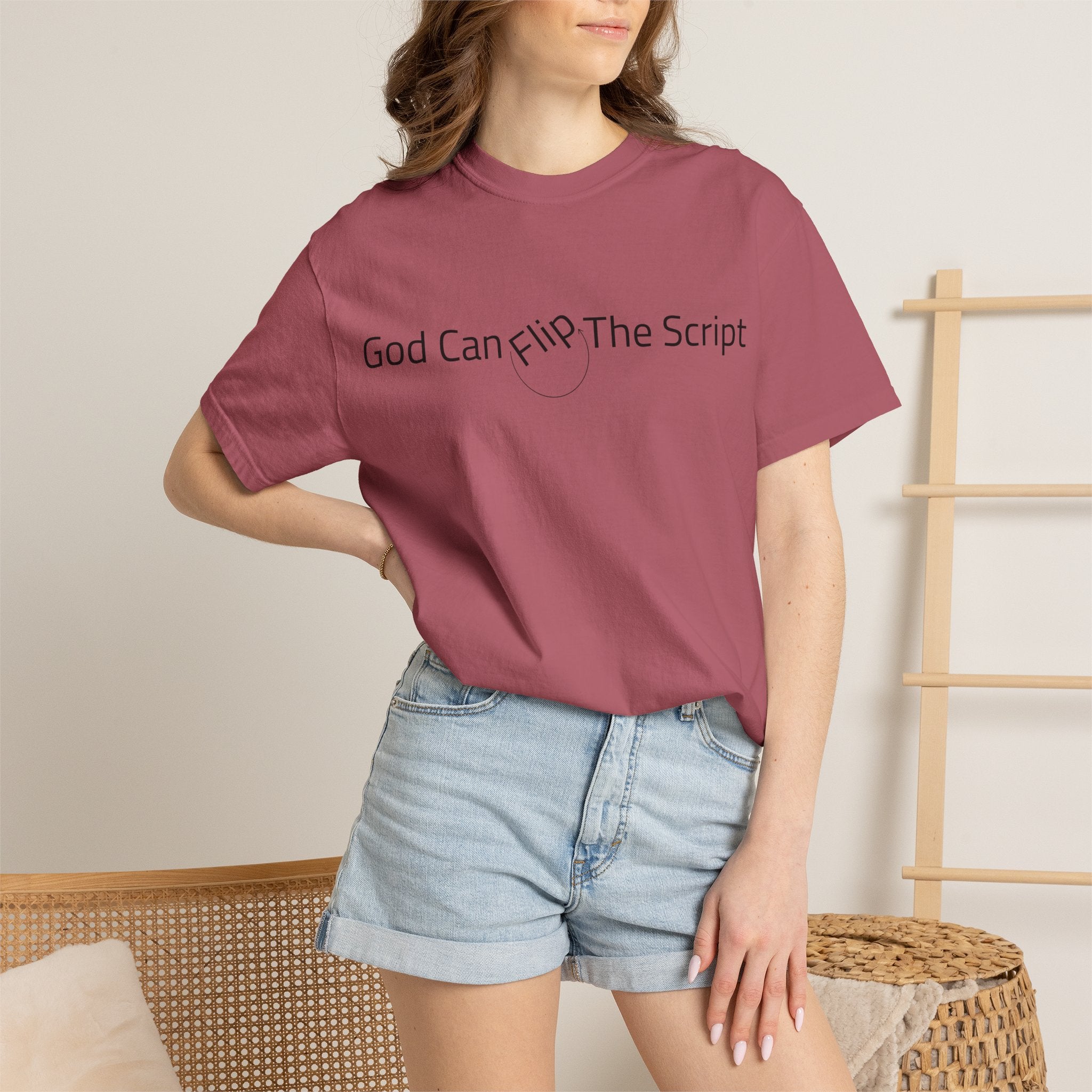 God Can Flip The Script T-Shirt — Inspirational Spiritual Tee