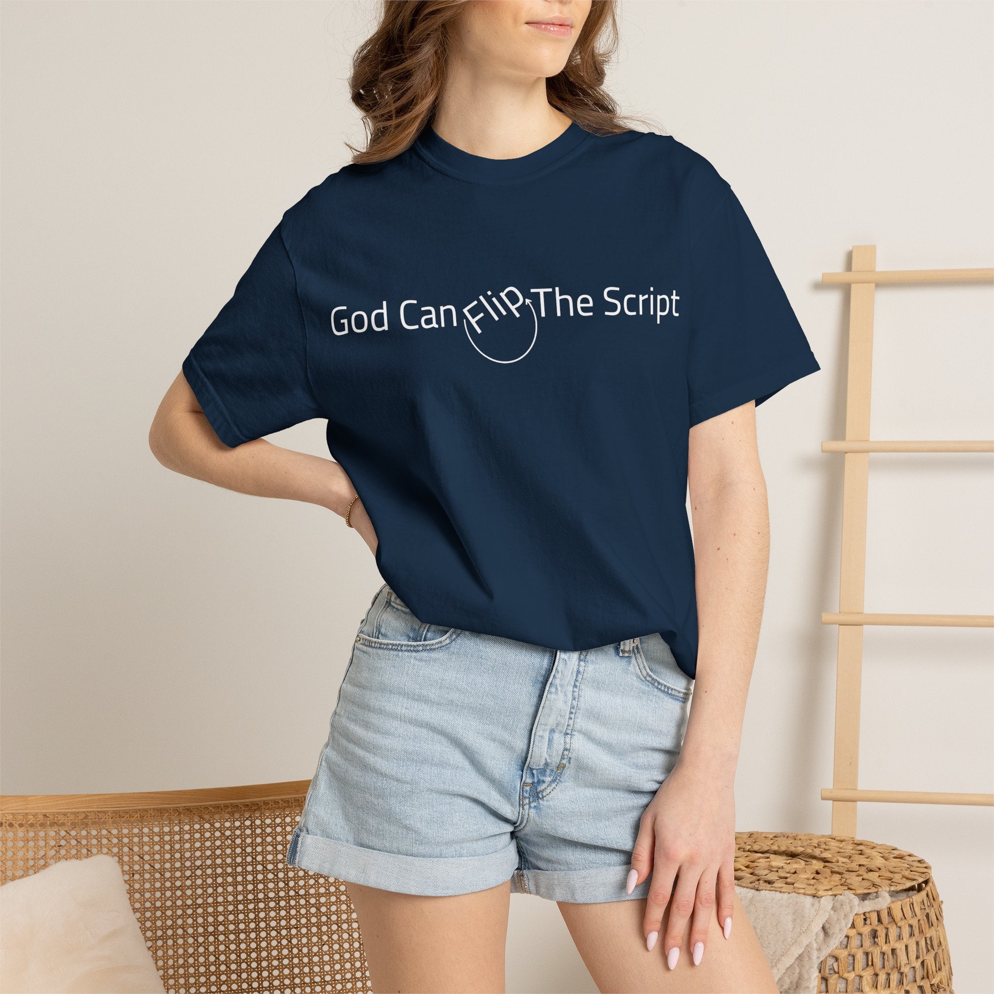 God Can Flip The Script T-Shirt — Inspirational Spiritual Tee