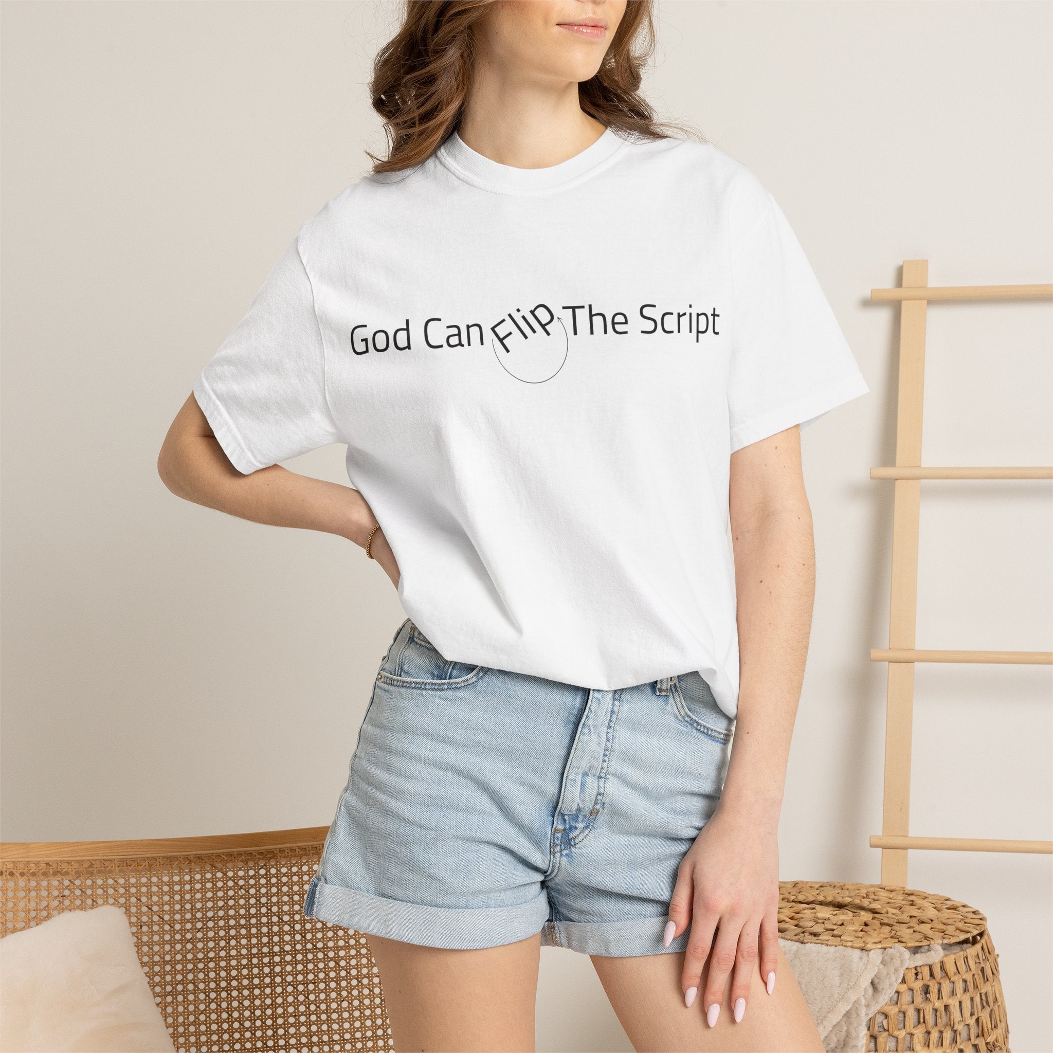 God Can Flip The Script T-Shirt — Inspirational Spiritual Tee