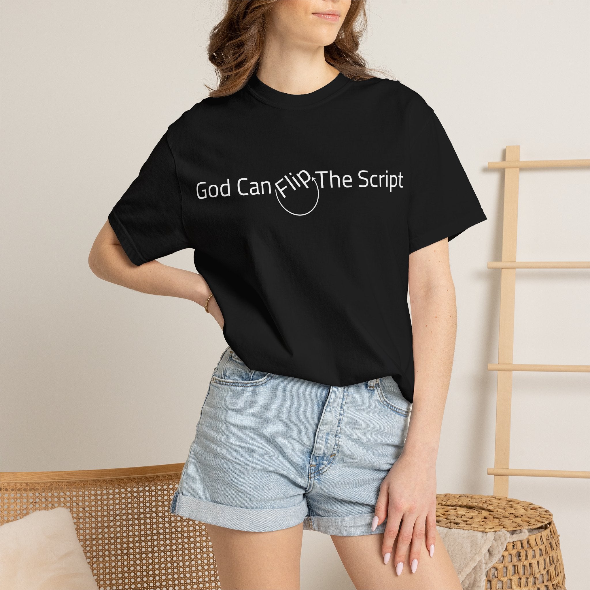 God Can Flip The Script T-Shirt — Inspirational Spiritual Tee