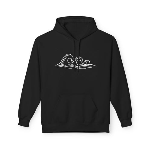 Lighthouse in the Storm Hoodie | Christian Faith Ocean Waves