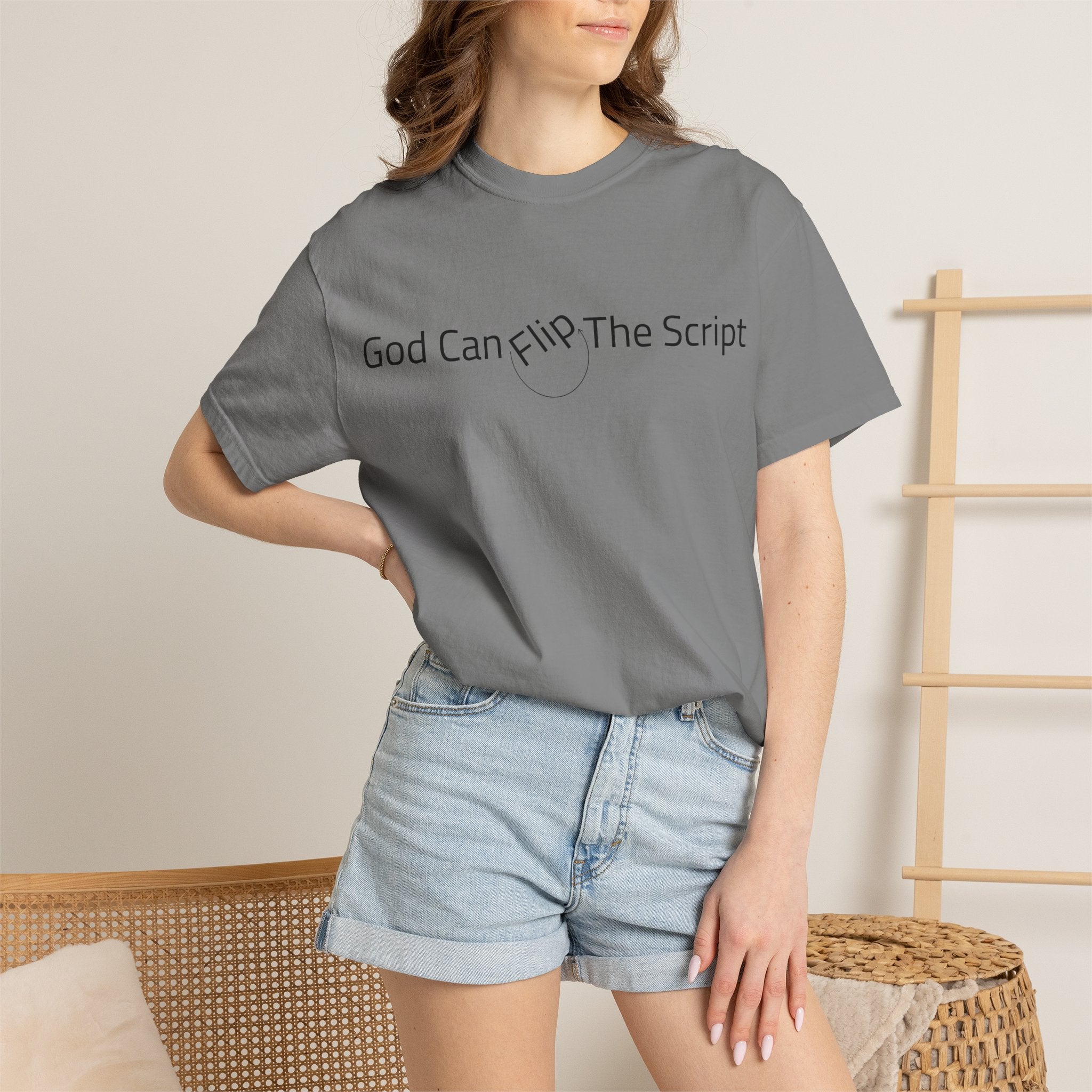 God Can Flip The Script T-Shirt — Inspirational Spiritual Tee