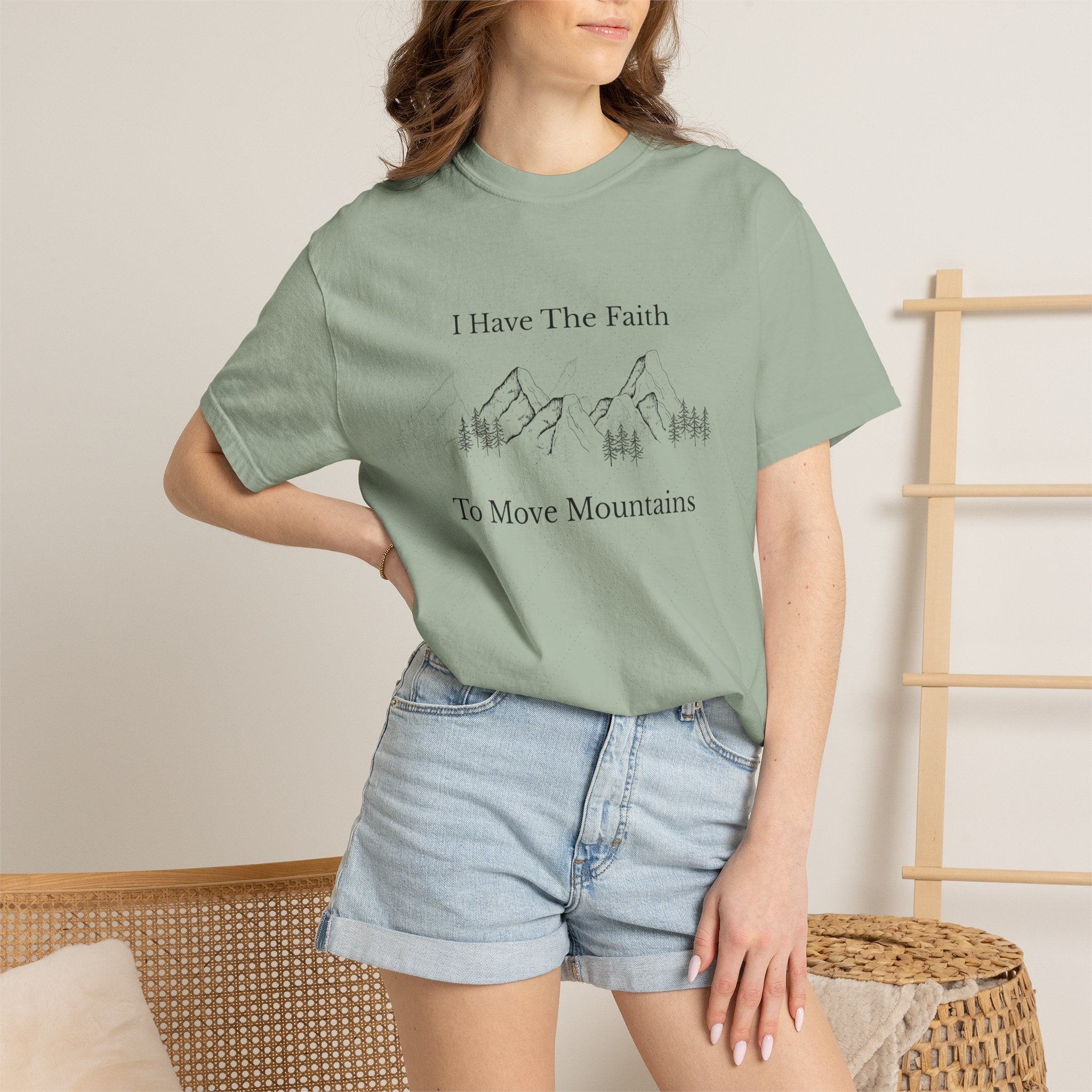 Faith To Move Mountains T-Shirt — Inspirational Christian Tee