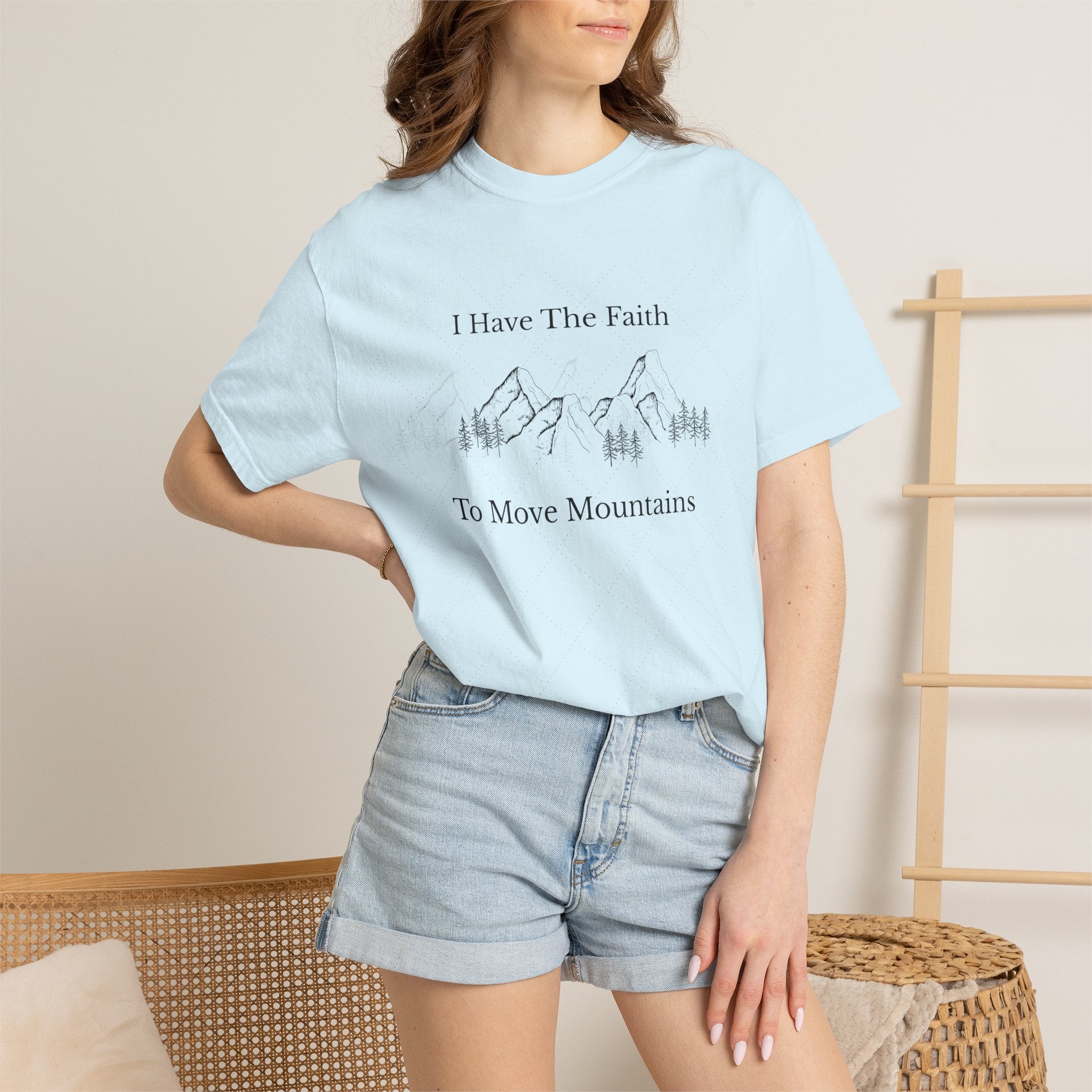 Faith To Move Mountains T-Shirt — Inspirational Christian Tee