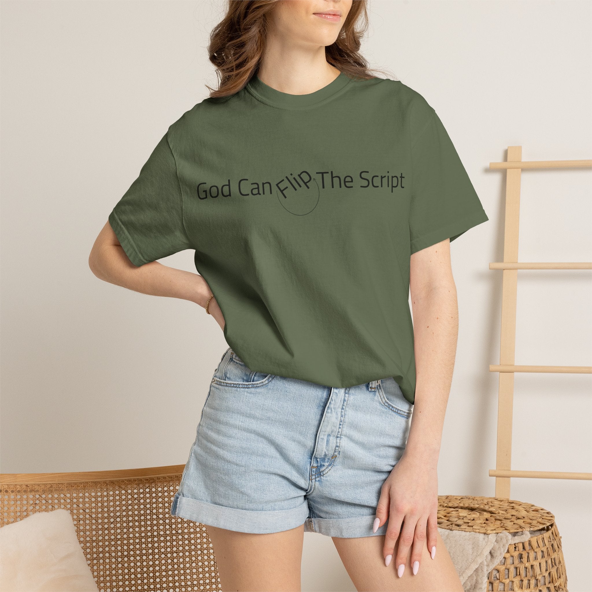 God Can Flip The Script T-Shirt — Inspirational Spiritual Tee