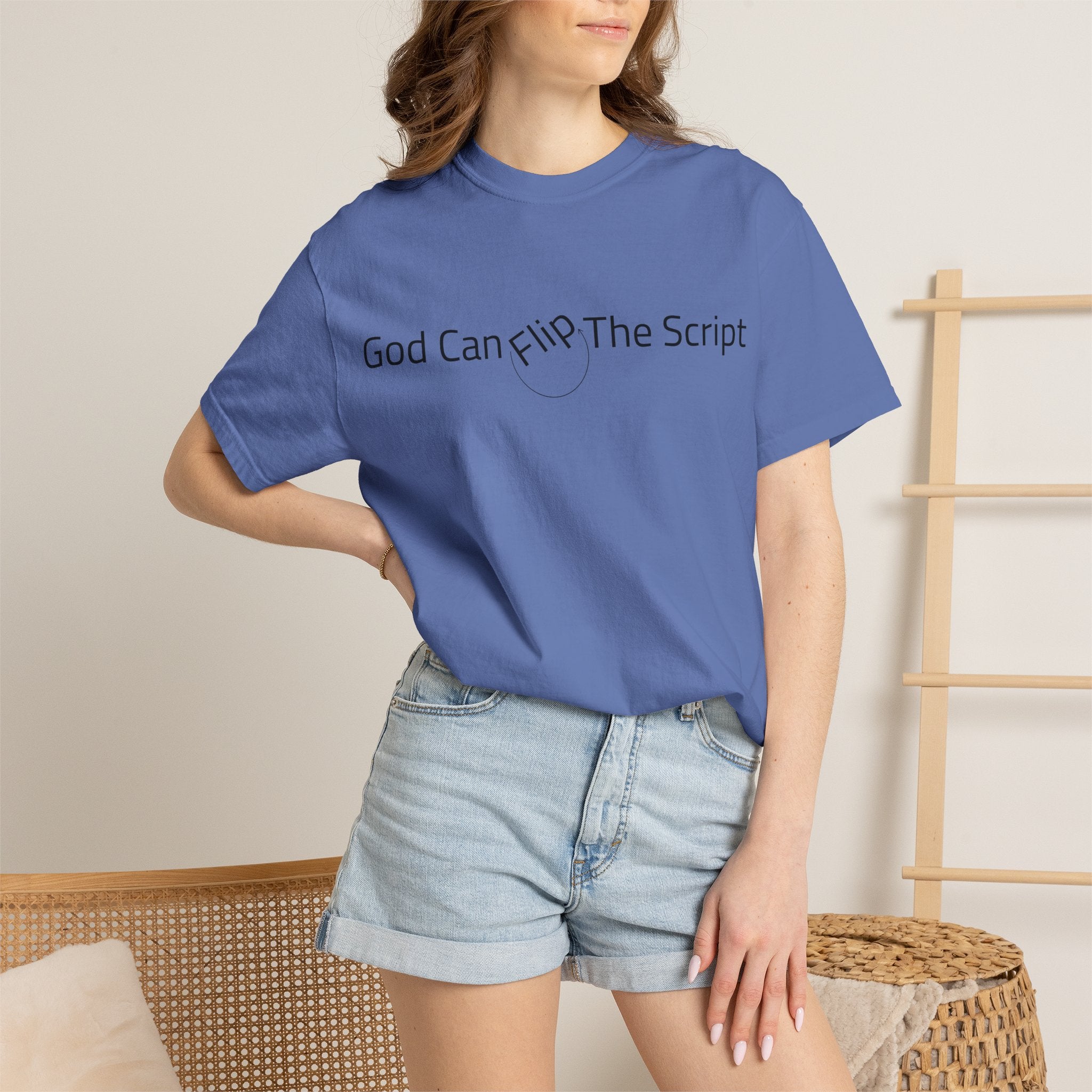 God Can Flip The Script T-Shirt — Inspirational Spiritual Tee