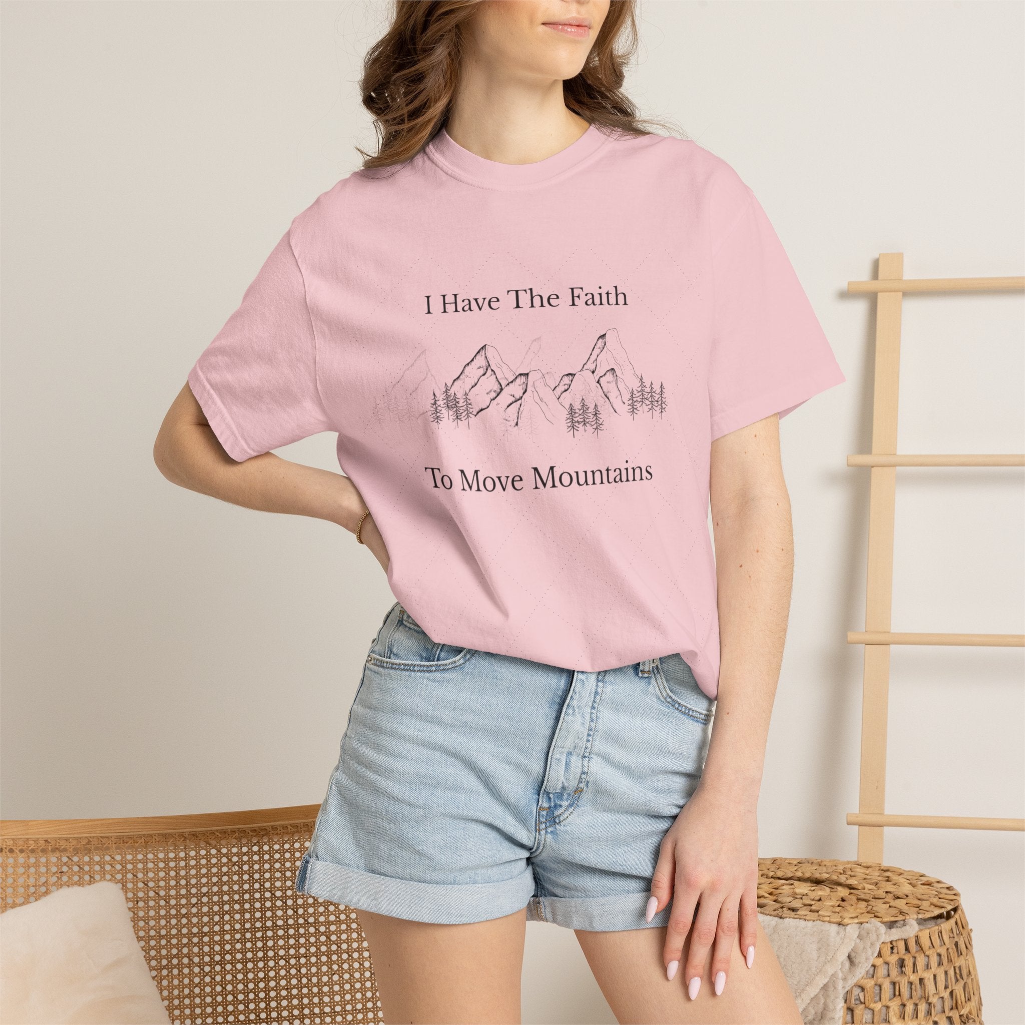 Faith To Move Mountains T-Shirt — Inspirational Christian Tee