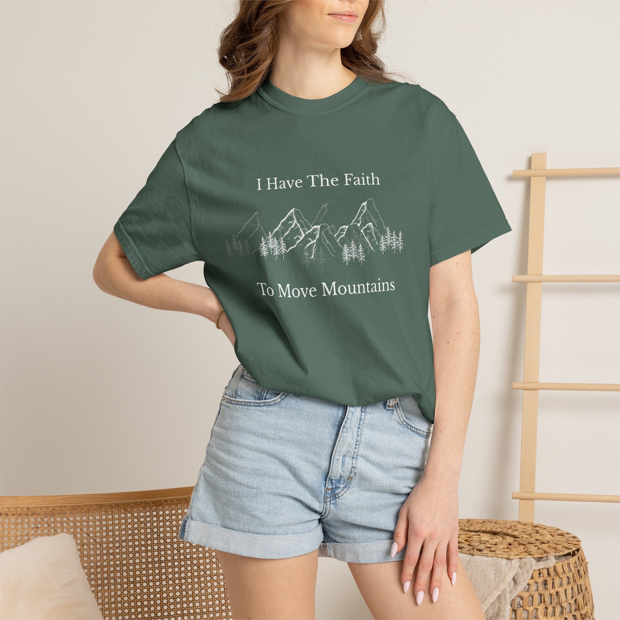 Faith To Move Mountains T-Shirt — Inspirational Christian Tee