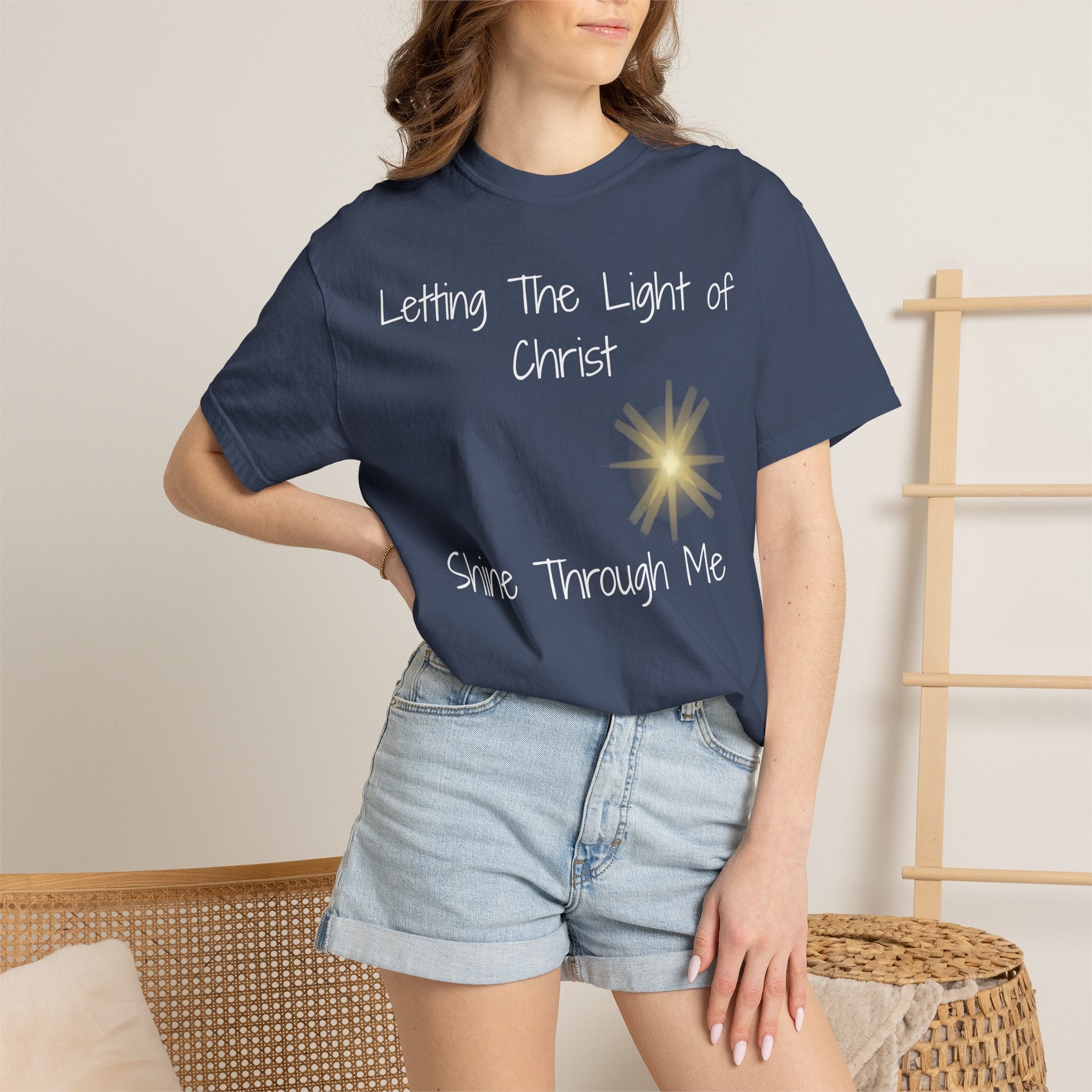 Let Christ's Light Shine Christian T-Shirt — Faith-Inspired Spiritual Tee