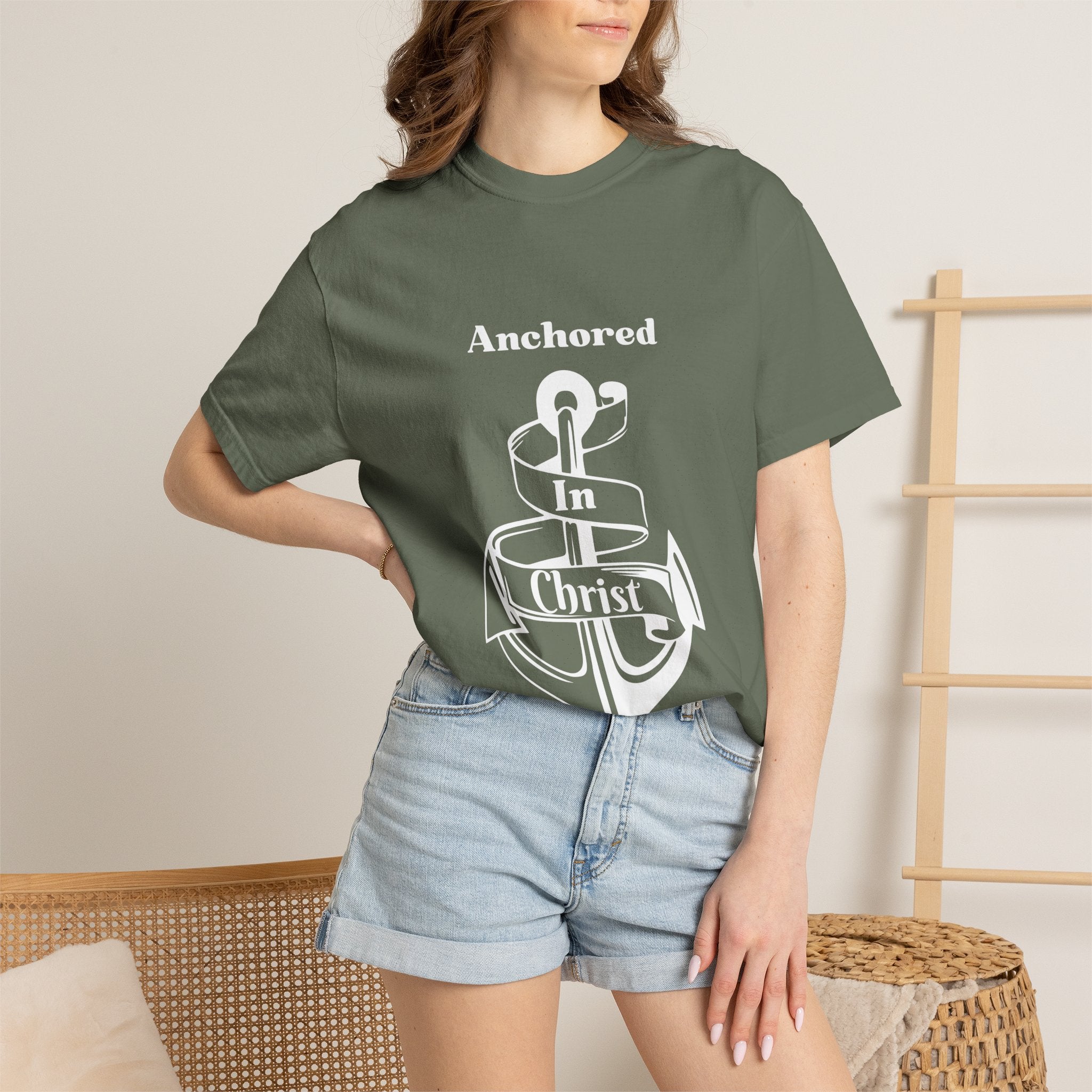 Anchored in Christ — Spiritual Christian Tee