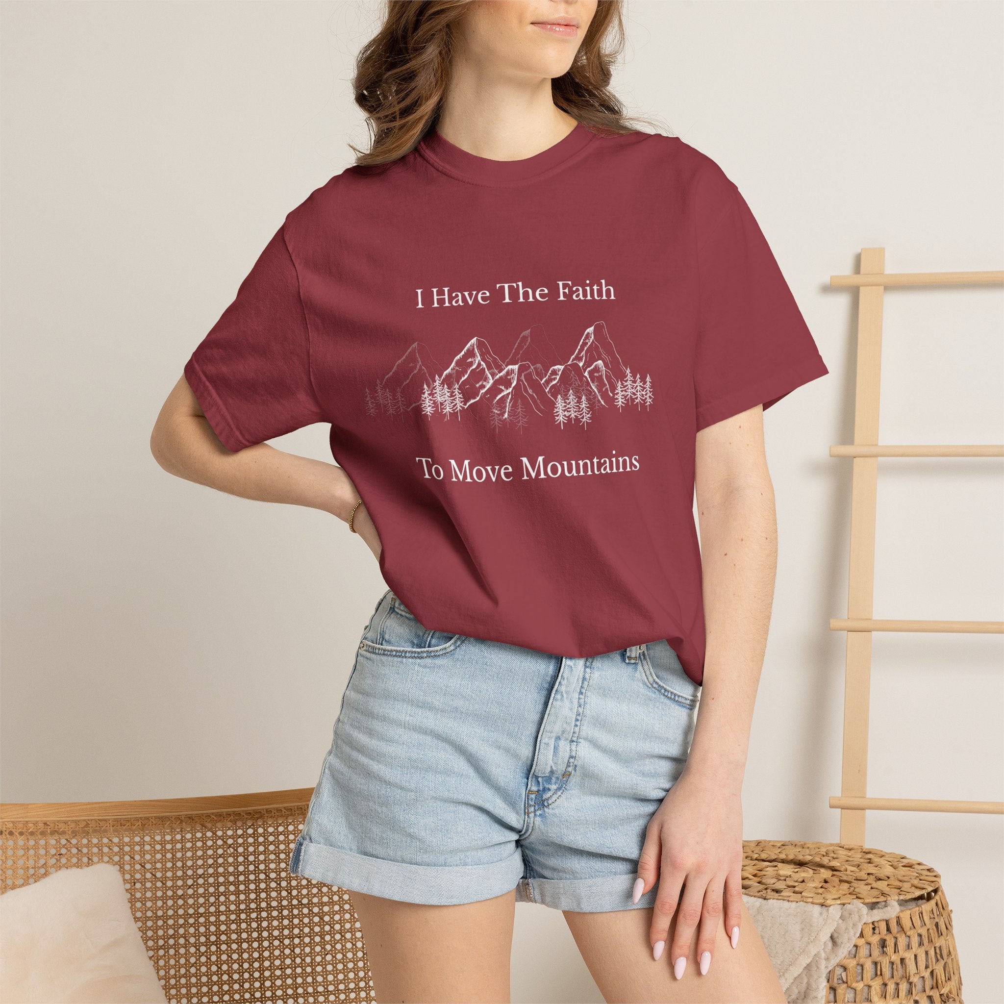 Faith To Move Mountains T-Shirt — Inspirational Christian Tee