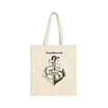 Anchored in Christ faith Tote | Christian Anchor Canvas Bag