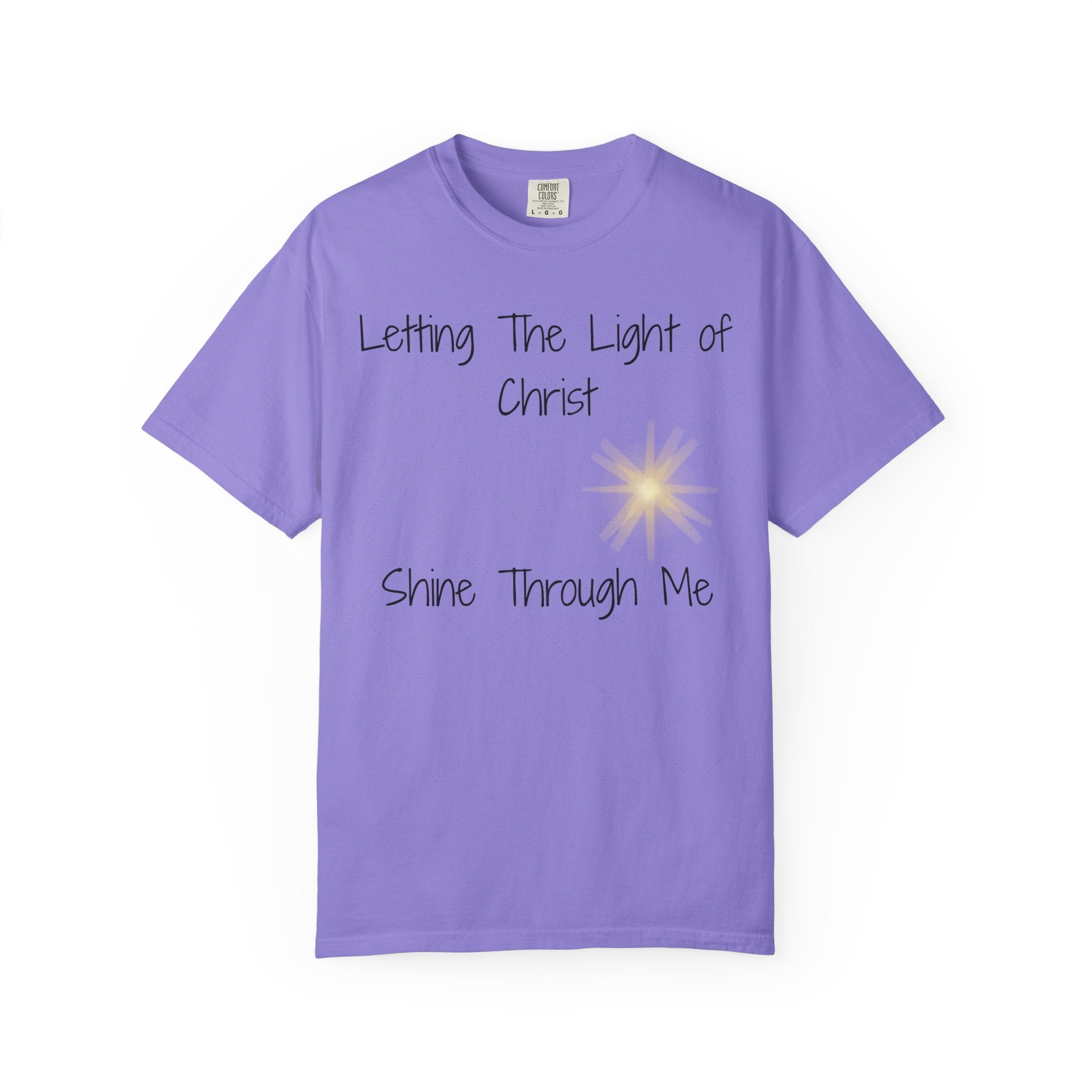 Let Christ's Light Shine Christian T-Shirt — Faith-Inspired Spiritual Tee