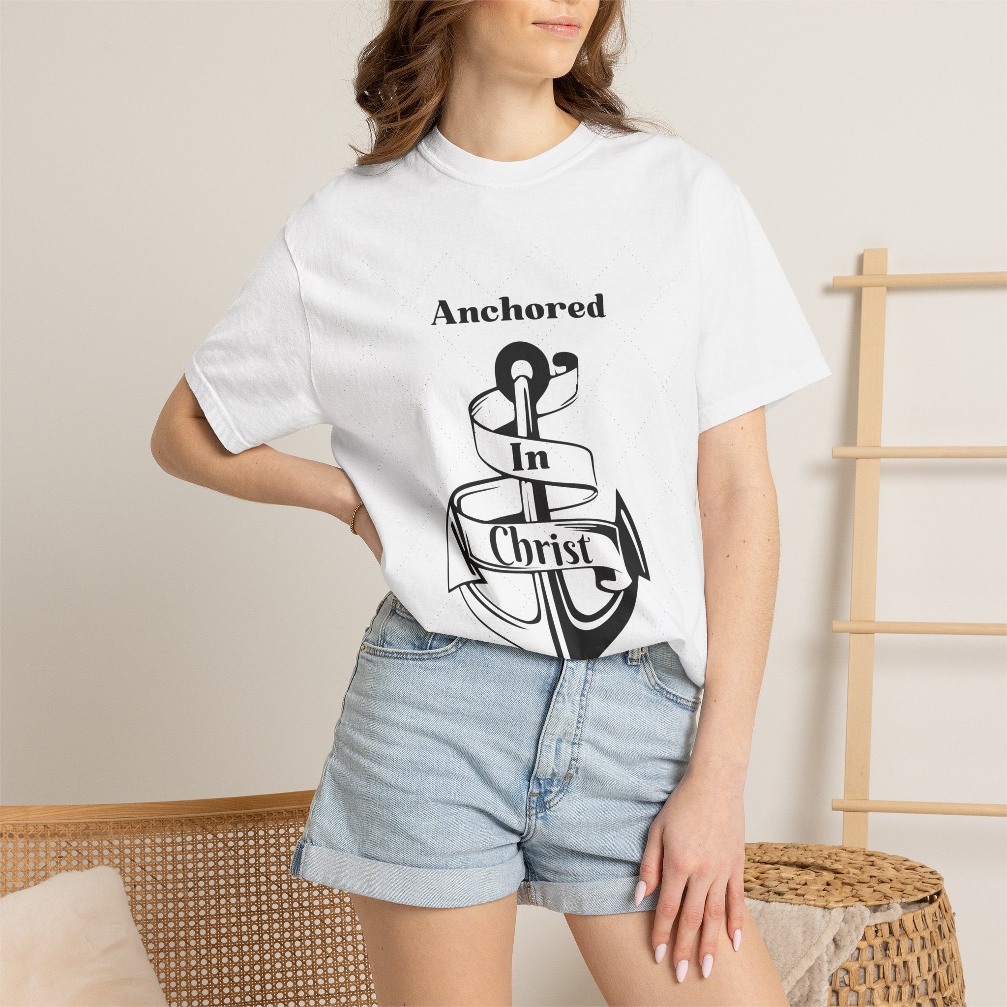 Anchored in Christ — Spiritual Christian Tee