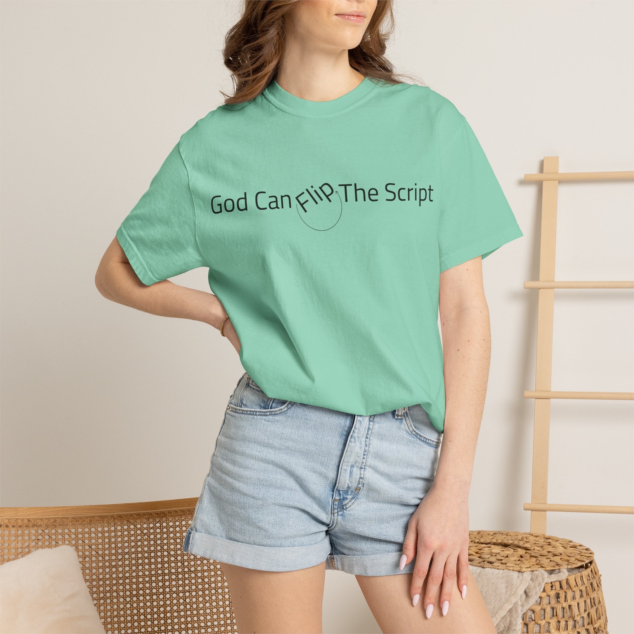 God Can Flip The Script T-Shirt — Inspirational Spiritual Tee